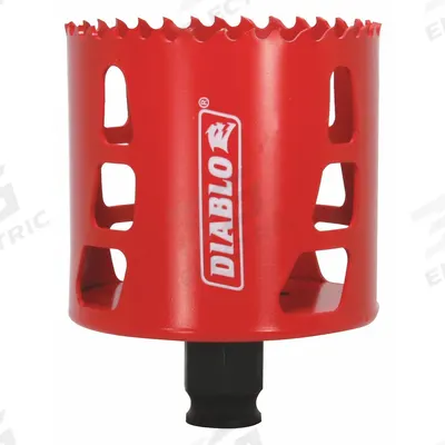 DIABLO Hole Saw: 2 7/8 in Saw Dia., 4 Teeth per Inch, 2 3/8 in Max. Cutting Dp - Multi-Material-Cutting Hole Saws without Arbor