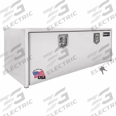 BUYERS PRODUCTS Underbody: Underbody Truck Box, Single Drop-Down Door Door, 24 in Overall Dp - Single Drop-Down Door Boxes