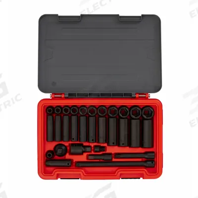 PROTO Socket Set: 1/2 in Drive, 30 Piece, SAE - SAE Socket Sets with Drive Tools