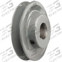 APPROVED VENDOR V-Belt Pulley: AK35, 1 Groove, 3.55 in OD, Fixed Bore, 3/4 in Bore, Cast Iron (MPN AK3534). Key specifications — Pulley Industry Number: AK35; Pitch Diameter: 3.3 in (4L, A); For Belt Section (broad, with similar types): 4L, A, or AX.