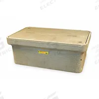 QUAZITE Underground Enclosure Assembly: 28 1/2 in x 15 1/2 in x 10 in Usable Int., Open Bottom (MPN PG1730Z80317). Key specifications — Brand: QUAZITE; Includes: Cover; Material: Monolithic Polymer Concrete; Cover Logo: Electric; Bottom Style: Open.