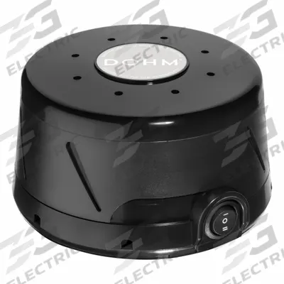 MARPAC Dohm Classic Sound Machine: Black, 5 1/2 in Overall Dia, 4 in Overall Ht - White Noise Machines