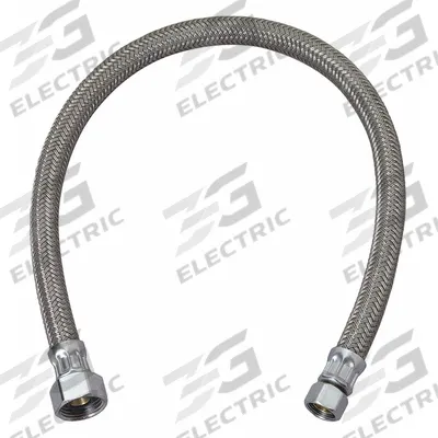 ZURN Supply Hose: Stainless Steel, Chrome, 3/8" Sprayer Connection Size - Faucet Sprayer Hoses