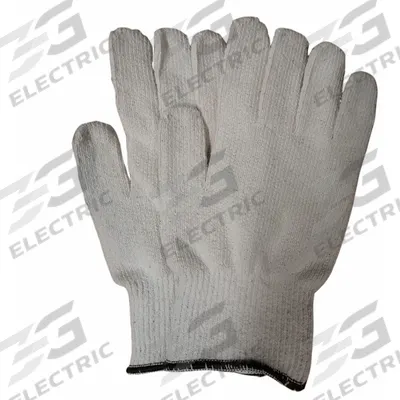 CONDOR Knit Gloves: L ( 9 ), Glove Hand Protection, Uncoated, 250°F Max Temp, Cotton - Uncoated Knit Gloves