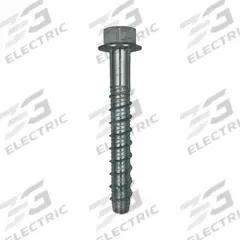 MKT FASTENING Screw Anchor: 8 in Overall Lg, 1/2 in Dia, Steel, External Hex, Hex, Steel, 5 PK (MPN 4112800). Key specifications — Material Grade/Class: Not Graded; Removable: Removable; System of Measurement: Inch; Brand: MKT FASTENING; Screw Anchor Type: Screw Anchor.