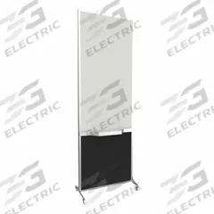 VERSARE Room Divider: 1 Panels, Opaque, Black Panel, 76 in Overall Ht, 26 1/2 in Overall Wd, Fixed (MPN 1200017). Key specifications — Ballistic Standards: NIJ Level III-A; Frame Finish: Anodized; Frame Material: Aluminum; Mounting Location: Freestanding; Panel Color: Black; Panel Surface Material: Fabric.