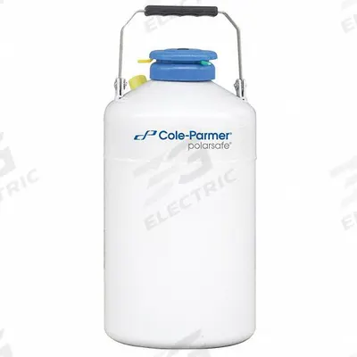 COLE-PARMER Cryogenic Dewar: 3 L Capacity, 8 3/4 in Overall Dia, 16 7/8 in Overall Ht - Cryogenic Dewars