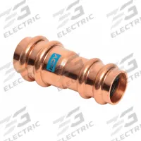 STREAMLINE Crimp Fitting: Straight, 1 1/8 in CTS x 7/8 in CTS size, Press-fit x Press-fit, Copper (MPN RP01049). Key specifications — Brand: STREAMLINE; Broad - Material for Bullet: Copper Or Bronze; Fitting Size: 1-1/8 in CTS x 7/8 in CTS.