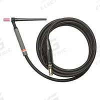 LINCOLN ELECTRIC TIG Torch: Air-Cooled, PTA-9, 12 1/2 ft, Rubber, 1-Piece, 9 (MPN K1782-16). Key specifications — Brand: LINCOLN ELECTRIC; Manufacturer Part Number: K1782-16; Neck Type: Rigid; Power Cord Material: Rubber; Gas Valve (Table): Without.