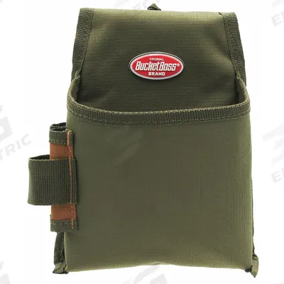 BUCKET BOSS Tool Pouch: For 2 in Belt Wd - Max, 1 Pockets - Polyester Tool Pouches