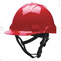 BULLARD Fire/Rescue Helmet: Red, Front Brim, Chin Strap, Std Sure-Lock(R) Ratchet Headband (MPN A2RDS). Key specifications — Color: Red; Chin Strap: Yes; Brand: BULLARD; Style: Front Brim; Suspension: Standard Sure-Lock(R) Ratchet Headband.