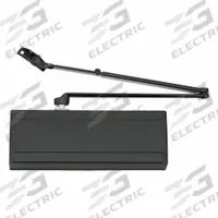 SARGENT Door Closer: Parallel Mounting Type, Grade 1 - Heavy Duty, Black, 11 13/16 in Lg (MPN 281 UO BSP). Key specifications — Manufacturer Part Number: 281 UO BSP; Brand: SARGENT; Closer Series: 281; Closer Type: Non-Hold Open; Compatible with Series: Sargent 281; Location Use: Interior/Exterior; Spring Type: Adjustable; Product Type: Door Closer.