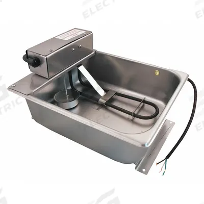 Supco Condensate Evaporator Pan: 7 1/2 qt cap., 8 gpd, 13 in L x 10 in W x 4 in H - Condensate Evaporator Pans
