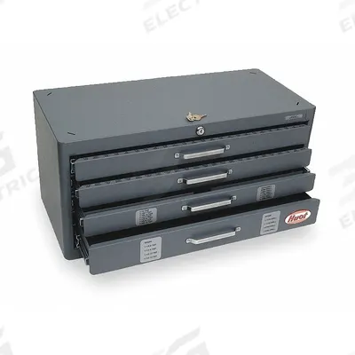 HUOT Tap and Drill Dispenser: 89 Compartments - Tap & Drill Bit Chests