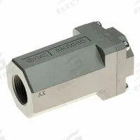 SMC Pneumatic Check Valve: Bushing, 1 in NPT, 3/4 in NPT, 1 MPa Max. Pressure (MPN AK6000-N06). Key specifications — attr291949: 1 in NPT; attr291950: 3/4 in NPT; attr291957: Aluminum Die Cast (Body); Aluminum Die Cast (Cover); NBR (O-Ring); POM (Valve); attr294749: SMC.