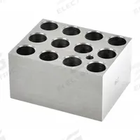 OHAUS Modular Block: Anodized Aluminum, 1 7/8 in Overall Wd, 2 3/4 in Overall Lg, 12 Wells (MPN 30400153). Key specifications — Product Type: Dry Bath Block; Includes Thermometer Well: Yes; Material: Anodized Aluminum; Brand: OHAUS.