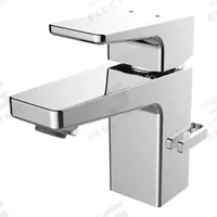 SPEAKMAN Straight Bathroom Faucet: Kubos, Brass, Chrome Finish, 1.2 gpm Flow Rate, Single-Post (MPN SB-2401). Key specifications — Includes: Hose; Brand: SPEAKMAN; Series: Kubos.