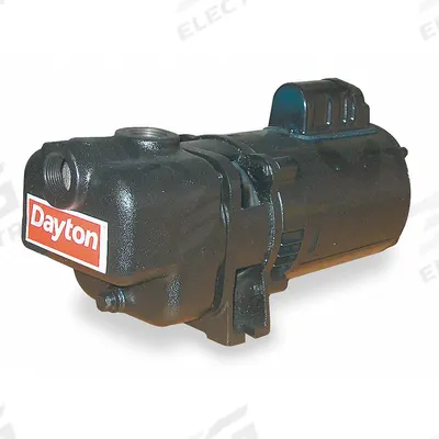 Dayton Centrifugal Pump: 115/230V AC, 41 ft Max Head, 1 in Compat Intake and Disch - 1/8 to 1 HP Self-Priming Centrifugal Pumps
