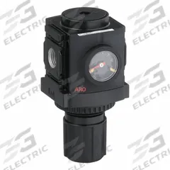 ARO Regulator: Aluminum, 1/4 in NPT, 170 scfm, 140 psi, 250 psi Max Op Pressure, Knob, 1500 Series (MPN R37221-600). Key specifications — attr111664: Yes; attr111400: 1500; attr111627: ARO.
