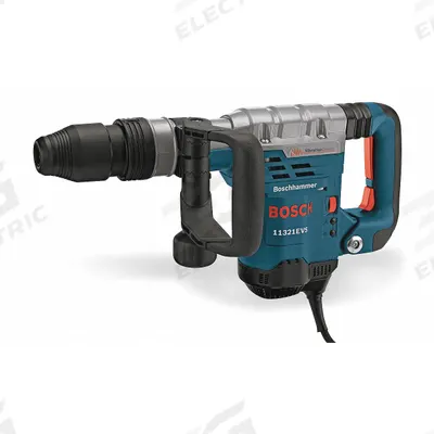 BOSCH Demolition Hammer Kit: Corded, Chipper, SDS-Max, 6.1 ft-lb, 2,900 bpm, 13.7 lb Wt - Chipper-Style Corded Demolition Hammers