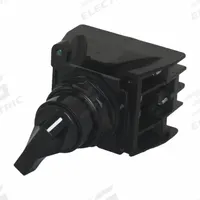 EATON Selector Switch: Off, Short Lever, Off, Off, E34, 30 mm Panel Mounting Hole Dia, Metal, Black (MPN E34EX726BK). Key specifications — Action: Maintained/Maintained/Maintained; Operator Head Type: Short-Handled Knob; Operator Illumination: Non-Illuminated; Series: E34; Brand: EATON.