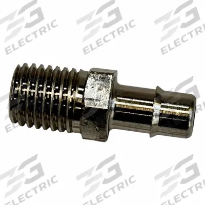 MEM-CO Mini Barbed Fitting Adapter: 3/4 in ID x 3/4 in Pipe x 3/4 in ID Size, MNPT x Tube - Nickel-Plated Brass Barbed Tube Fittings