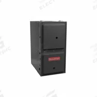 GOODMAN Residential Gas Furnace: 120,000 BtuH Heating Capacity Input, 2,000 cfm, Downflow Furnace (MPN GD9S961205DN). Key specifications — Overall Dimensions - H x W x D: 34-1/2 in x 21 in x 28-3/4 in; Air Flow: 2,000 cfm; California Low NOx Compliant: Yes; Brand: GOODMAN.