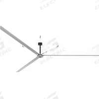 HUNTER INDUSTRIAL Ceiling Fan: 143,290 cfm Airflow, 24 ft Blade Dia, 3 Speeds, 240V AC, Single Phase (MPN D24-21O-AN-LG). Key specifications — Voltage: 240V AC; Light Kit: No; Series: DDI; Number of Speeds: 3; Phase: Single; Current: 6.5 A; Brand: HUNTER INDUSTRIAL.