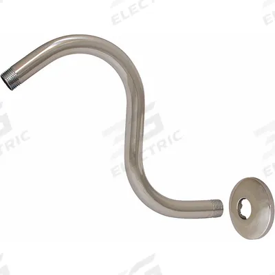 APPROVED VENDOR S Shape Shower Arm: Compatible Product Type Wall-Mounted Showerheads - Flanged Shower Arms