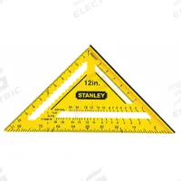 STANLEY Quick Square: 12 in Square Size, ABS Plastic, 1/8 in, 1/8 in, SAE, Plastic, Plastic, Plastic (MPN STHT46011). Key specifications — attr936134: 1/8 in; attr934763: STANLEY; attr984589: Inch; attr984960: Plastic.