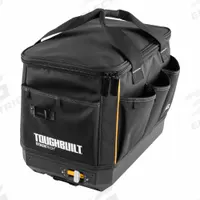 TOUGHBUILT Tool Bag: 12 3/16 in W x 13 3/8 in H x 17 5/16 in D, Polymer, Black (MPN TB-B1-S-60C). Key specifications — attr1136285: Polymer; attr1136274: Black; attr1125811: TOUGHBUILT.