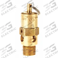 CONRADER Safety Valve: Hard Seat, 1/4 in (M)NPT Inlet (In.), 1/4 in (F)NPT Outlet (In.), Brass (MPN SRH250-1/4 300 SST). Key specifications — attr291993: Hard Seat; attr291998: Brass; attr292007: Stainless Steel; attr292009: Brass; attr294753: CONRADER.