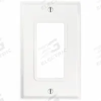 LEVITON Wall Plate: Decorator-Rocker, 1 Gang, White, Std Size (MPN 84401-G4W). Key specifications — Brand: LEVITON; Material: Stainless Steel.