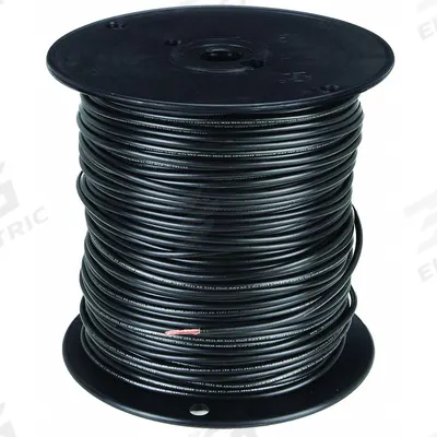 SOUTHWIRE Hookup Wire: 14 AWG Conductor Size, Black, 500 ft Overall Lg - Machine Tool Wires