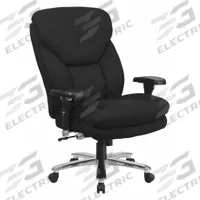 FLASH FURNITURE Office Chair: Hercules, Ht, Black, Fabric Material, 27 in Back Ht, 25 in Seat Wd (MPN GO-2085-GG). Key specifications — attr995518: Hercules; attr982877: Gray; attr982913: Yes; attr982865: Black; attr982870: FLASH FURNITURE; attr982901: Black.