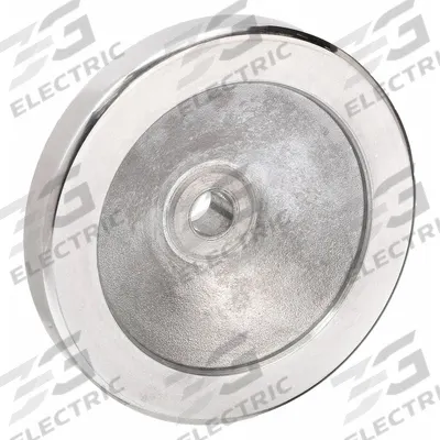 KIPP Hand Wheel: Solid, Aluminum, 1/2 in Bore, 125 mm Dia - Solid Hand Wheels