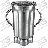 WARING COMMERCIAL Gallon Container: 154 oz Container Capacity, Silver, Stainless Steel (MPN CAC72). Key specifications — Material: Stainless Steel; Compatible with Manufacturer Model Number: CB15; For Use With: Heavy-Duty Food Blender; Product Type: Container; Manufacturer Part Number: CAC72; Brand: WARING COMMERCIAL; Includes: Blade.