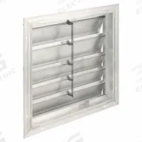 21"H-W 6.5"L Extrd Alu Backdraft Dampr: For 18 in Fan, Single Panel, 21 in H, 21 in W, 3 in D, Wall (MPN 4FZH5). Key specifications — Airflow Direction: Horizontal; Blade Type: Flat Blade; Brand: DAYTON; Maximum Air Velocity: 3250 fpm; Mounting Position: Vertical.