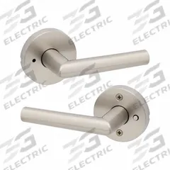 KWIKSET Door Lever Lockset: Privacy Lever Locksets, Nickel, ADA Compliant (MPN 730MIL-RDT-15-6AL-RCS). Key specifications — Ligature Resistance: Not Ligature-Resistant; Brand: KWIKSET; Lockset Function ANSI Code: F76; Visual Indicator Message: No Message; Lockset Style: Rose; ADA Compliant: Yes; Finish: Satin Nickel-Plated : Zinc.