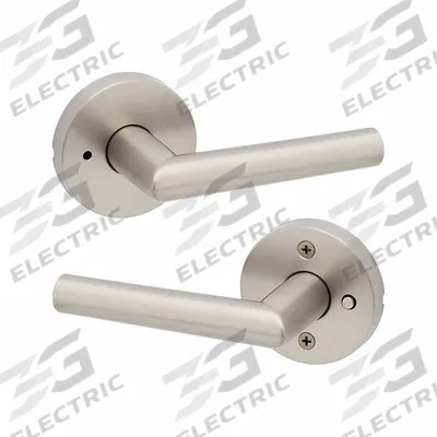KWIKSET Door Lever Lockset: Privacy Lever Locksets, Nickel