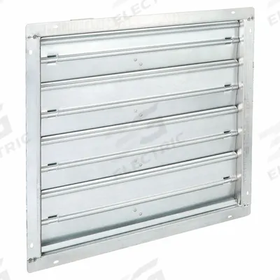 Dayton 45"H-W 13.3"L Squ Stl Mtrzd Cntrl Dampr: 13 1/4 in L, 45 in H, 45 in W - Rectangular Motorized Control Dampers