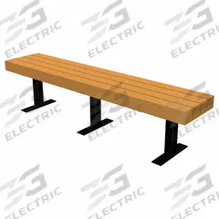 ULTRASITE Outdoor Bench: Trailside, 96 in Overall Lg, 17 1/4 in Overall Ht, Cedar, Black, Surface (MPN PB 8CEDTRA). Key specifications — Manufacturer Part Number: PB 8CEDTRA; Brand: ULTRASITE; Frame Color: Black; Product Type: Outdoor Bench; Seat Color: Cedar; Series: Trailside.