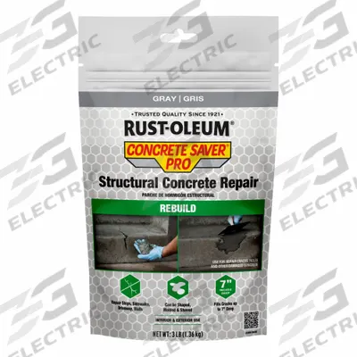 RUST-OLEUM Concrete Repair Compound: Concrete Saver Pro, Cement, 3 lb Container Size - General Purpose Concrete Repair Compounds