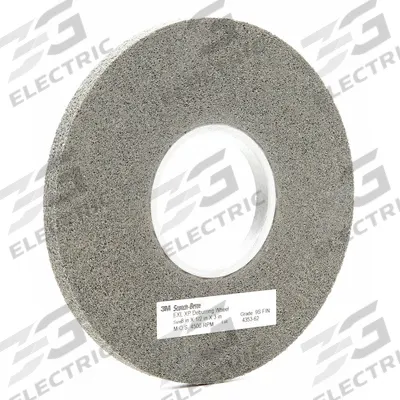 SCOTCH-BRITE Convolute Wheel: 8 in Dia x 1/2 in W, 3 in Arbor, Silicon Carbide, Fine - Deburring Wheels for Stainless Steel & Nickel Alloys