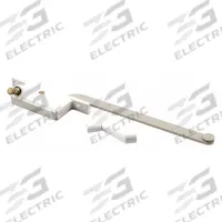 PRIME-LINE Window Operator: Crank, Handle Included, Left-Hand, Frame, White, 4 3/4 in Base Lg (MPN H 4312). Key specifications — Brand: PRIME-LINE; For Use With: Casement Windows; Finish: Painted; Color: White; Handing Orientation: Left-Hand; Handle Type: Crank; Mounting Location: Frame; Product Type: Window Operator.