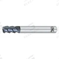 OSG Corner Radius End Mill: Carbide, WXS Coated, 3 Flute, 12 mm Mill Dia, 24 mm LOC, 2 mm Rad (MPN 3090522)