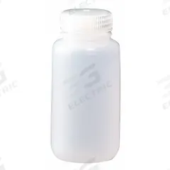 NALGENE Sampling Bottle: HDPE, 240 mL, 8 fl oz, Closure Included, Natural, 43-415, Polypropylene (MPN PLA-03174). Key specifications — Brand: NALGENE; Graduated: No; Body Color: Natural.