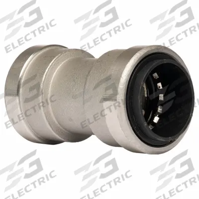 APPROVED VENDOR Push-Fit Adapter Fitting: 3/4 in OD x 3/4 in OD Size, Stainless Steel - Stainless Steel Push-to-Connect Tube Fittings