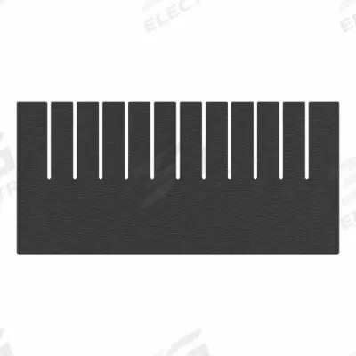 LEWISBINS Divider: 15 5/8 in x 7 1/2 in, Plastic - ESD Divider Box Dividers