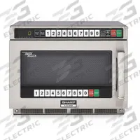 SHARP Professional Microwave: 0.75 cu ft Oven Capacity, 1,200 W Cooking Watt, 11 Power Levels (MPN RCD1200M). Key specifications — attr440422: SHARP; attr440423: No.